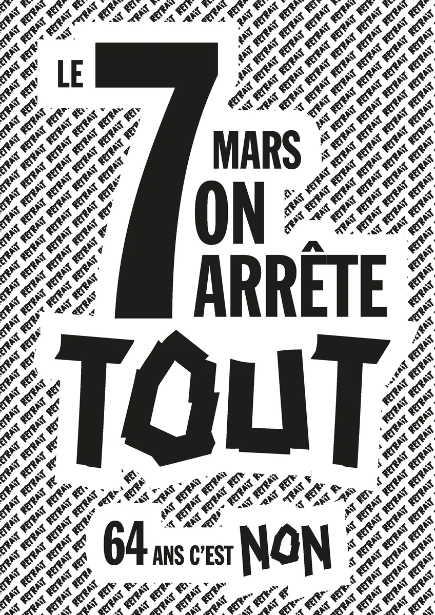 affichette greve 7 mars